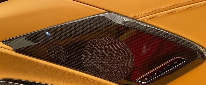 C8 Corvette Carbon Fiber Speaker Trim Kits