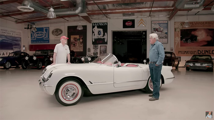 [VIDEO] Jay Leno Takes a Spin in an NCRS Duntov 1954 Corvette
