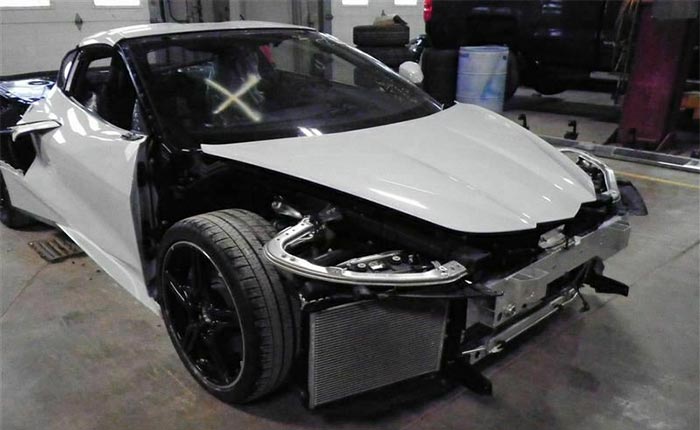 Tornado-Damaged C8 Corvettes Are Being Parted Out on eBay
