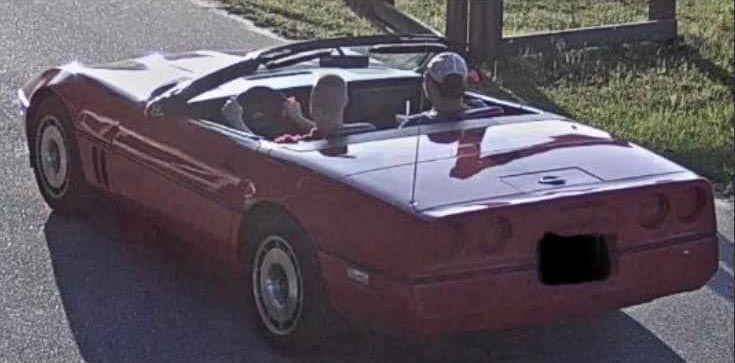 Police Hunting for the Driver of a C4 Corvette for Doing Donuts in a City Park