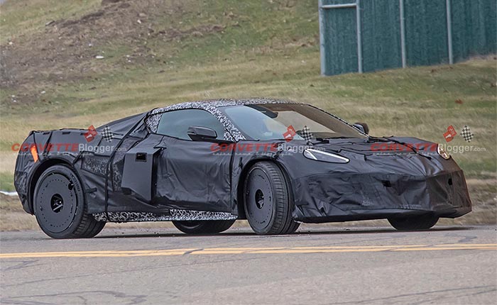 [SPIED] New Widebody C8 Corvette Prototype Captured Wearing New Camo and Hiding New Wheels
