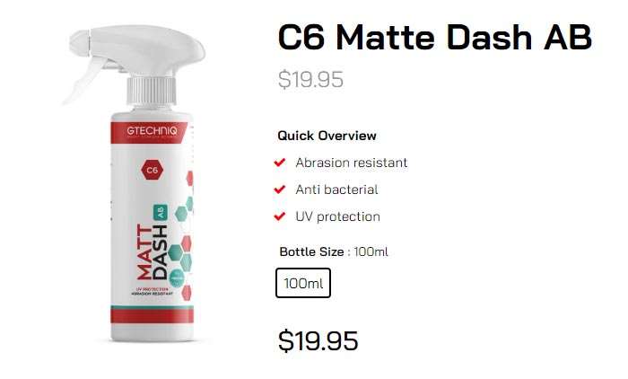 C6 Matte Dash AB