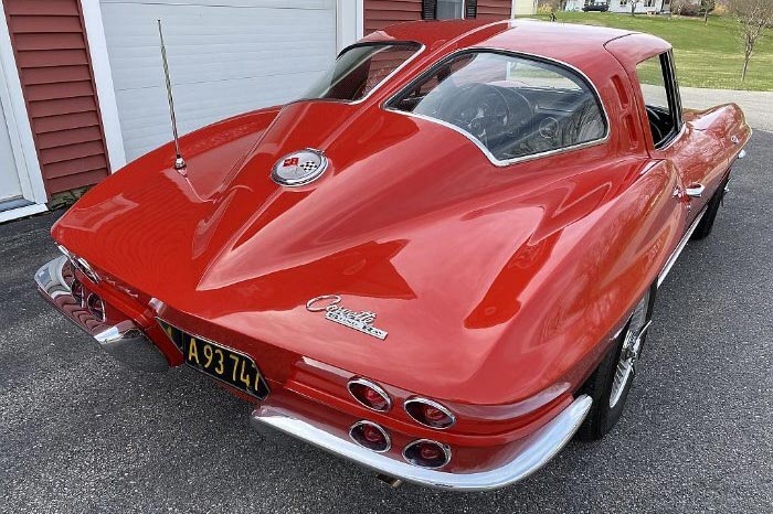 Corvettes for Sale: Restored Barn Find '63 Corvette Split-Window Offered on eBay