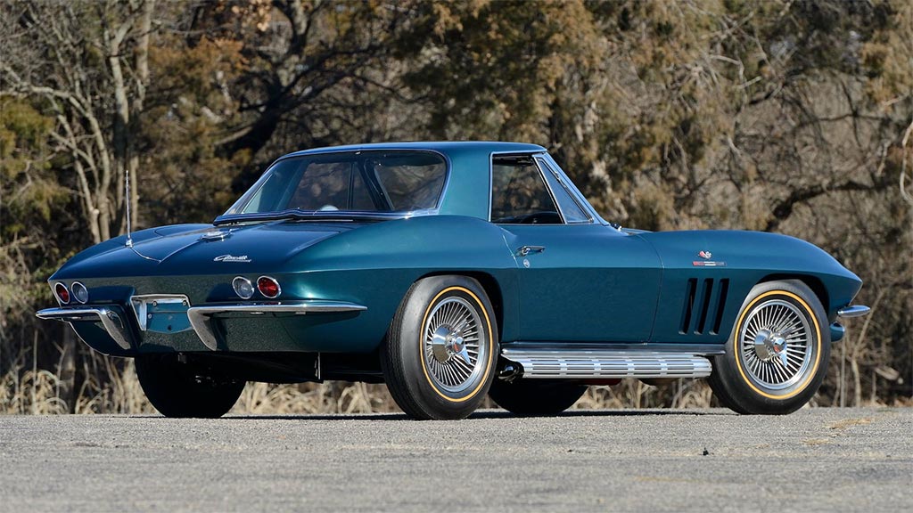 [VIDEO] 1965 Corvette VIN 003 Pilot Line 427 Convertible Crossing the Block at Mecum Indy