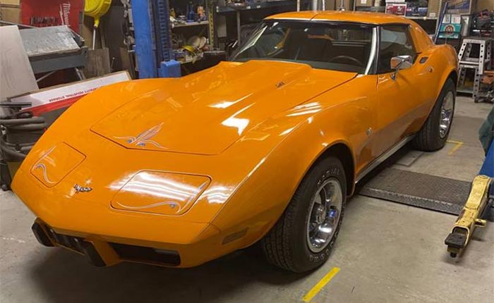 'Orange Crush' 1977 Corvette Famously Paraded with Broncos Head Coach Red Miller in AFC Championship Celebration