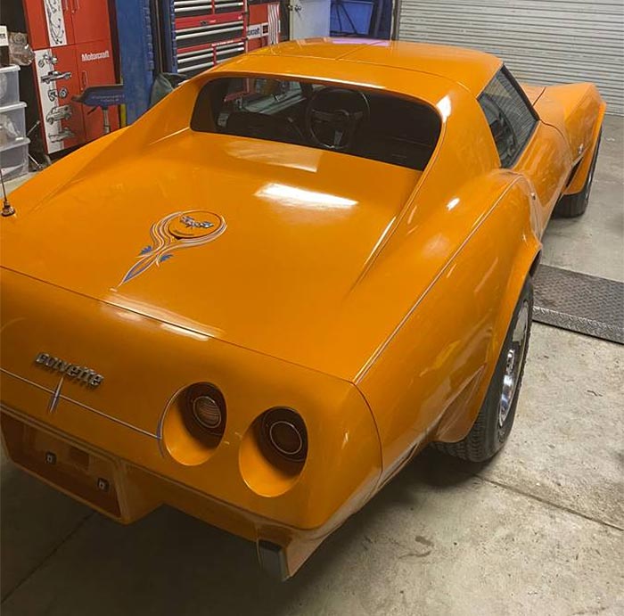 'Orange Crush' 1977 Corvette Famously Paraded with Broncos Head Coach Red Miller in AFC Championship Celebration
