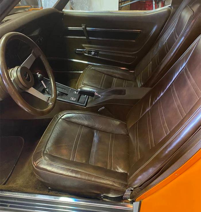 'Orange Crush' 1977 Corvette Famously Paraded with Broncos Head Coach Red Miller in AFC Championship Celebration
