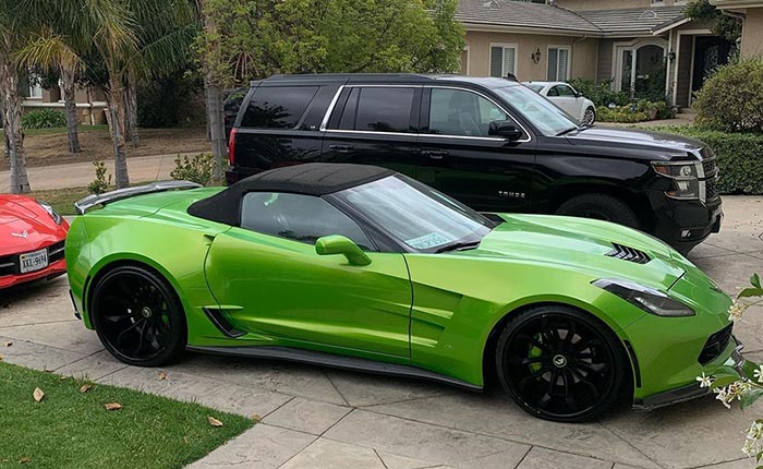 Chris Brown Treats His Mom to a Custom C7 Corvette Convertible for Mother's Day