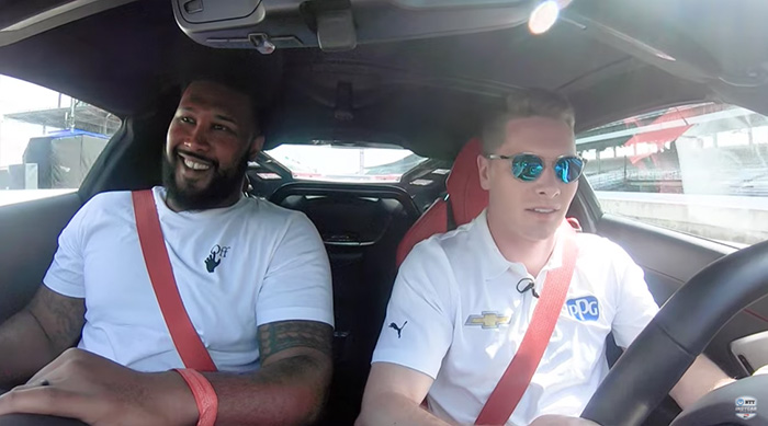 [VIDEO] Colts DT DeForest Buckner Taken for a Ride Around Indy by Josef Newgarden in a C8 Corvette Stingray Pace Car