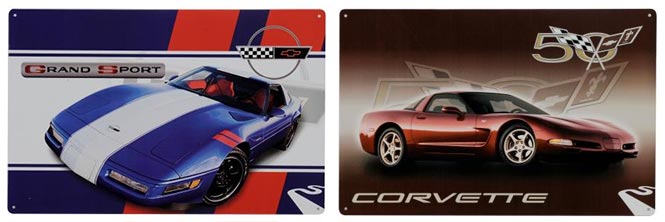 25% Off Corvette Special Edition Tin Signs