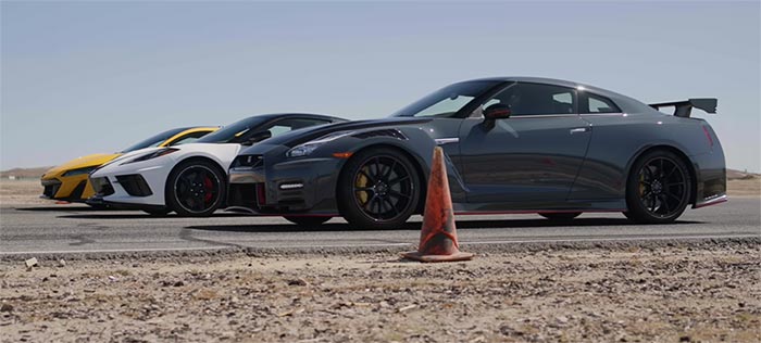 [VIDEO] Throttle House Does a Three-Way Drag Race with C8 Corvette, NSX Type S and the GT-R Nismo