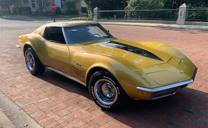 Corvettes for Sale: Matching Numbers 1972 Corvette Offered at No Reserve