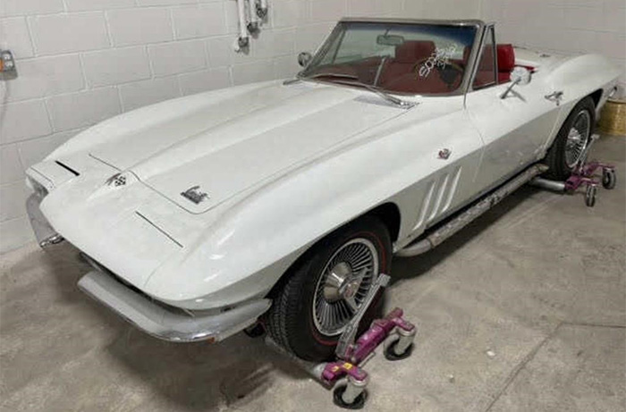Wednesday's New York State General Surplus Auction is Offering a 1966 Corvette Convertible