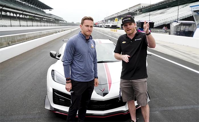 [VIDEO] IndyCar's Conor Daly Takes NBC's Parker Kligerman Around Indy in the Corvette Z06 Pace Car