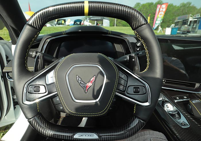2023 Corvette Z06 Steering Wheel with Carbon Fiber Paddle Shifters