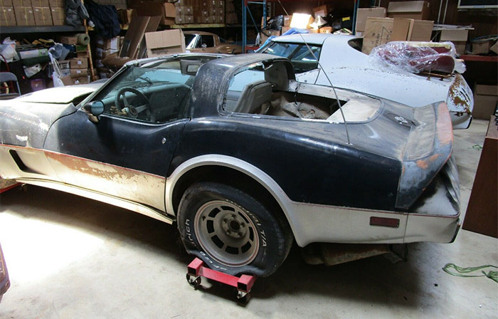 Corvettes for Sale: Barn Find 1978 Corvette Indy 500 Pace Car