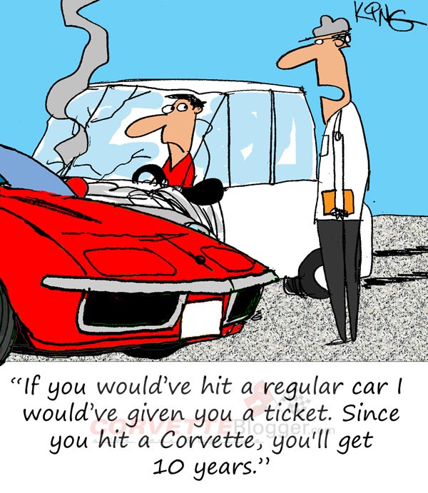 Saturday Morning Corvette Comic: The Time Fits the Crime