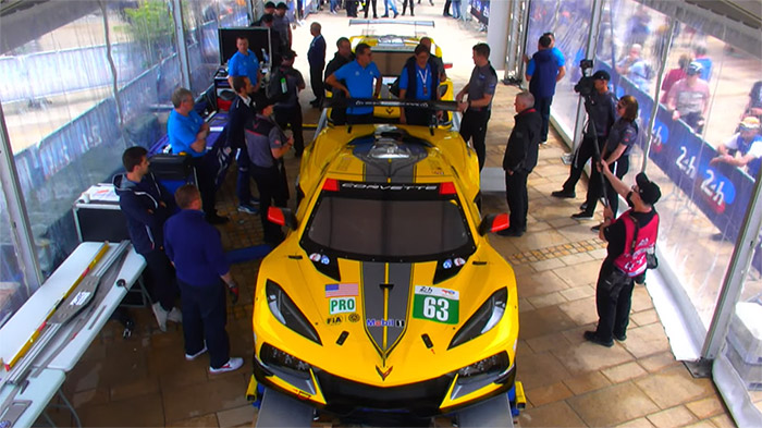 [VIDEO] Watch Corvette Racing as the C8.Rs Undergo Scrutineering for Le Mans