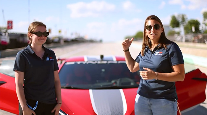 [VIDEO] Indycar's Simona De Silvestro Takes the C8 Corvette Stingray Pace Car Around Road America