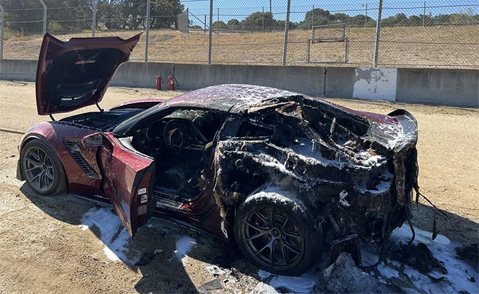 [ACCIDENT] Great Balls of Fire! This C7 Z06 is Total Loss After Catching Fire at a Track Event