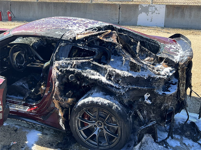 This C7 Z06 is Total Loss After Catching Fire During a Track Event