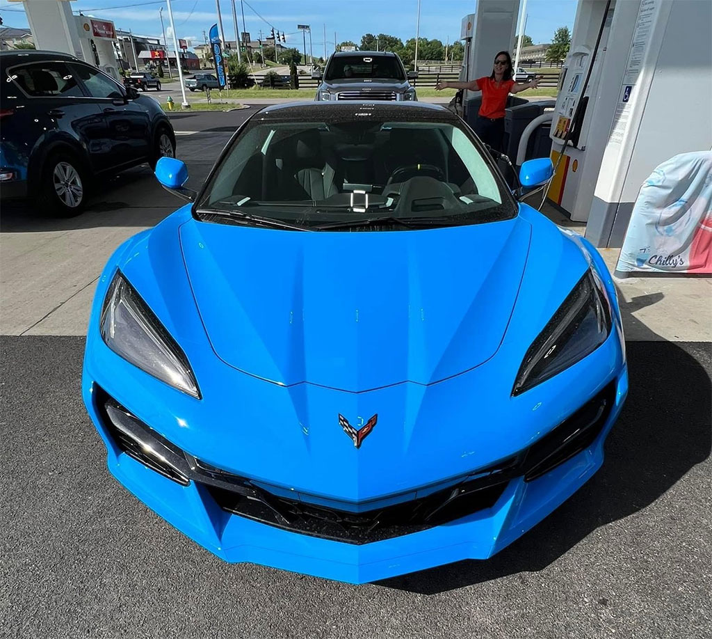 [SPIED] First Look at the 2023 Corvette Z06 in Rapid Blue