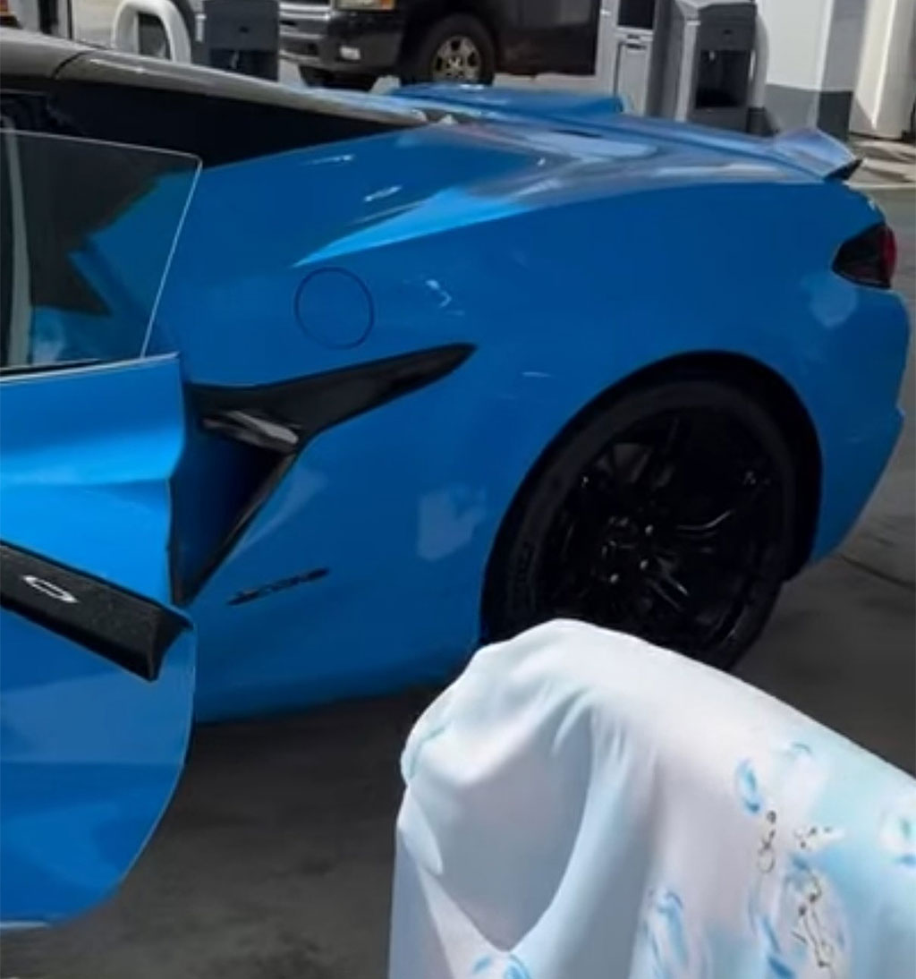 [SPIED] First Look at the 2023 Corvette Z06 in Rapid Blue