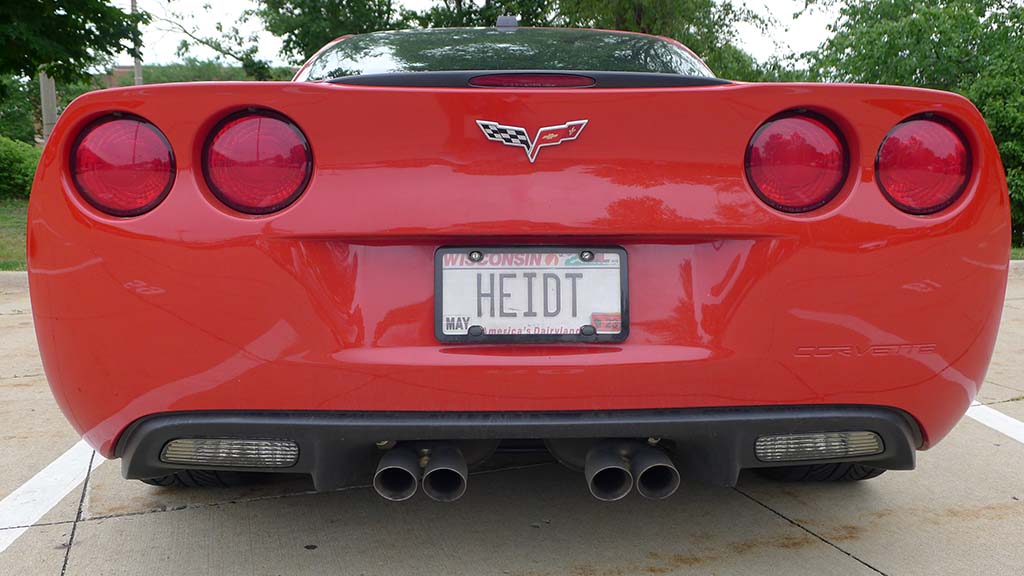 Corvette Vanity Plates from Bloomington Gold