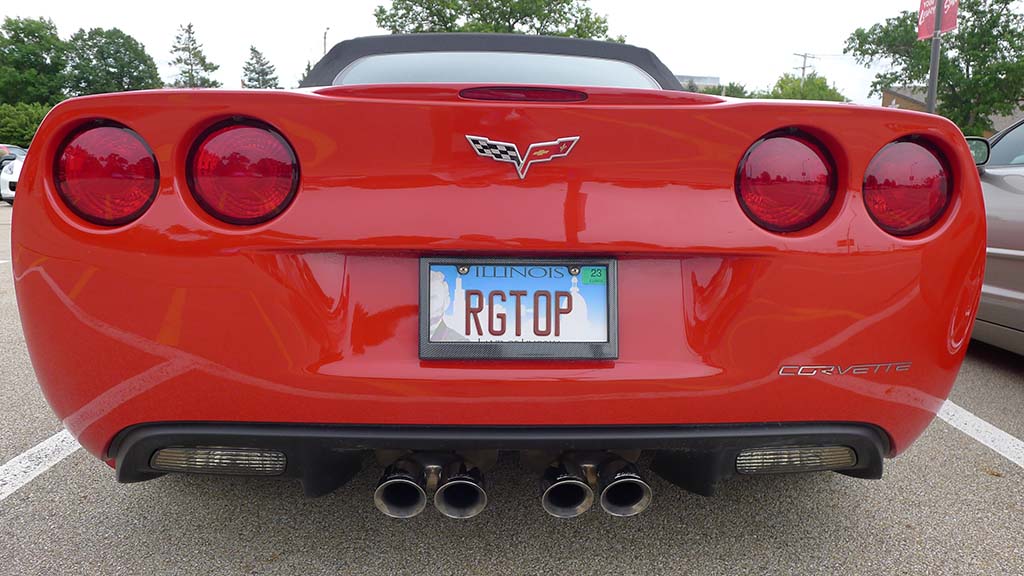 Corvette Vanity Plates from Bloomington Gold