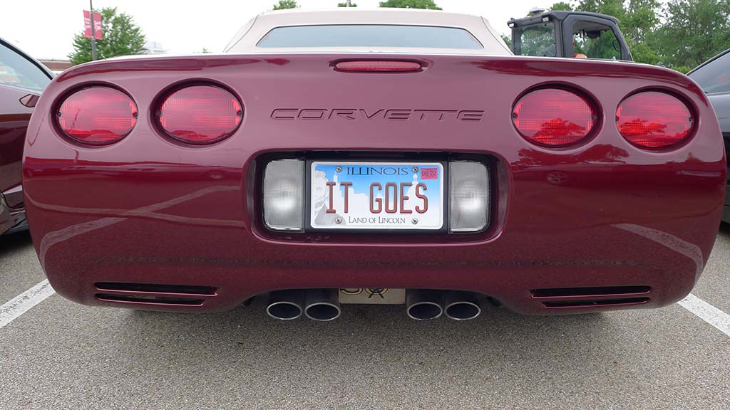 Corvette Vanity Plates from Bloomington Gold