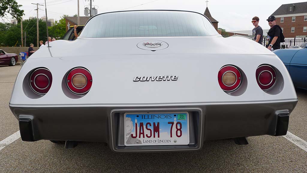Corvette Vanity Plates from Bloomington Gold