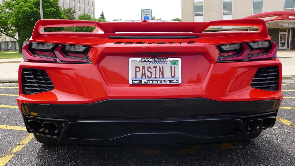 Corvette Vanity Plates from Bloomington Gold