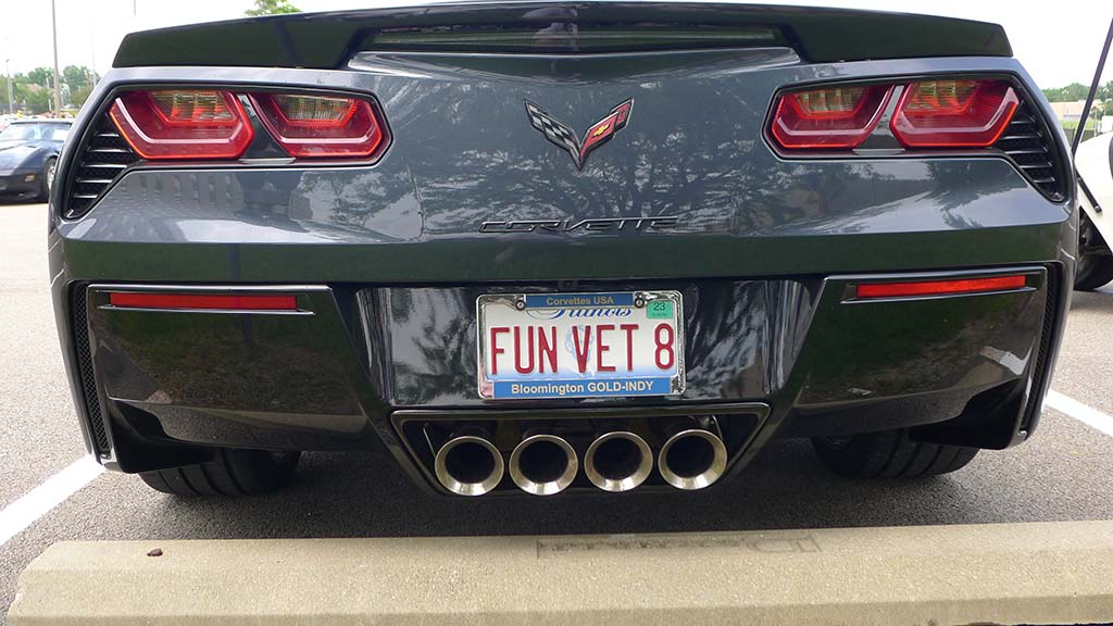 Corvette Vanity Plates from Bloomington Gold