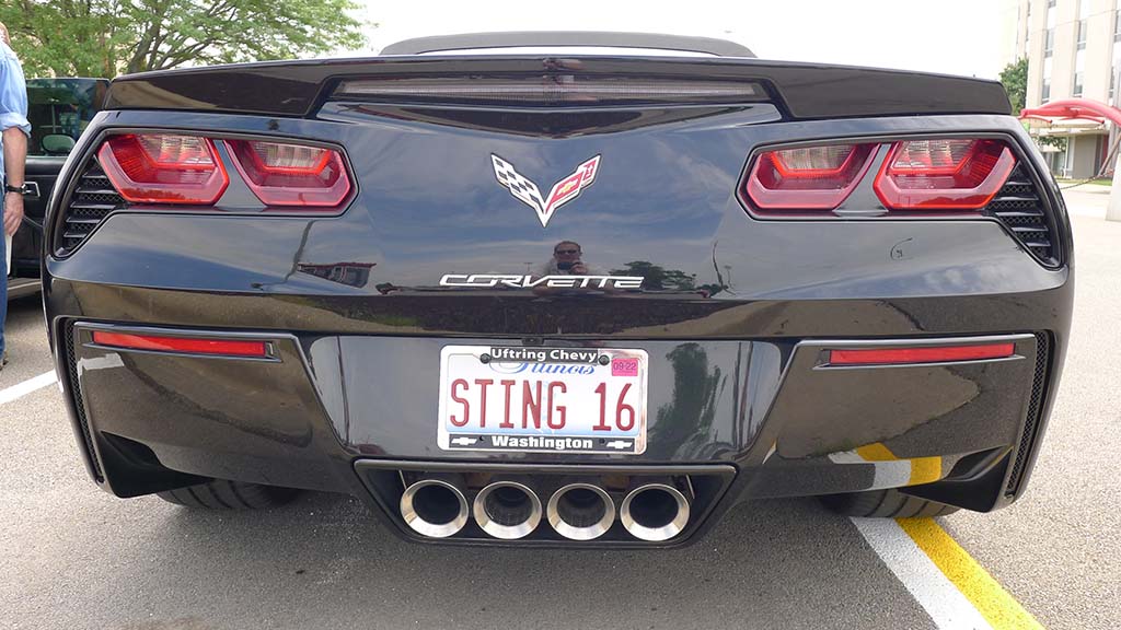 Corvette Vanity Plates from Bloomington Gold