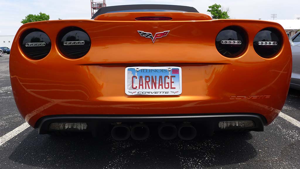 Corvette Vanity Plates from Bloomington Gold