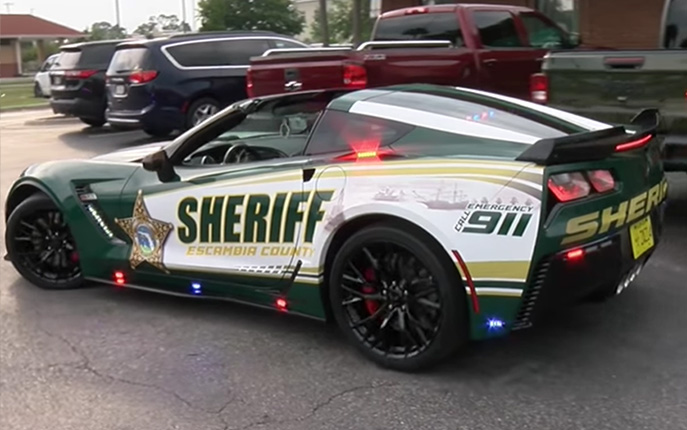 Florida Sheriff Unveils C7 Corvette Z06 Police Car 'Donated' by a Local Felon