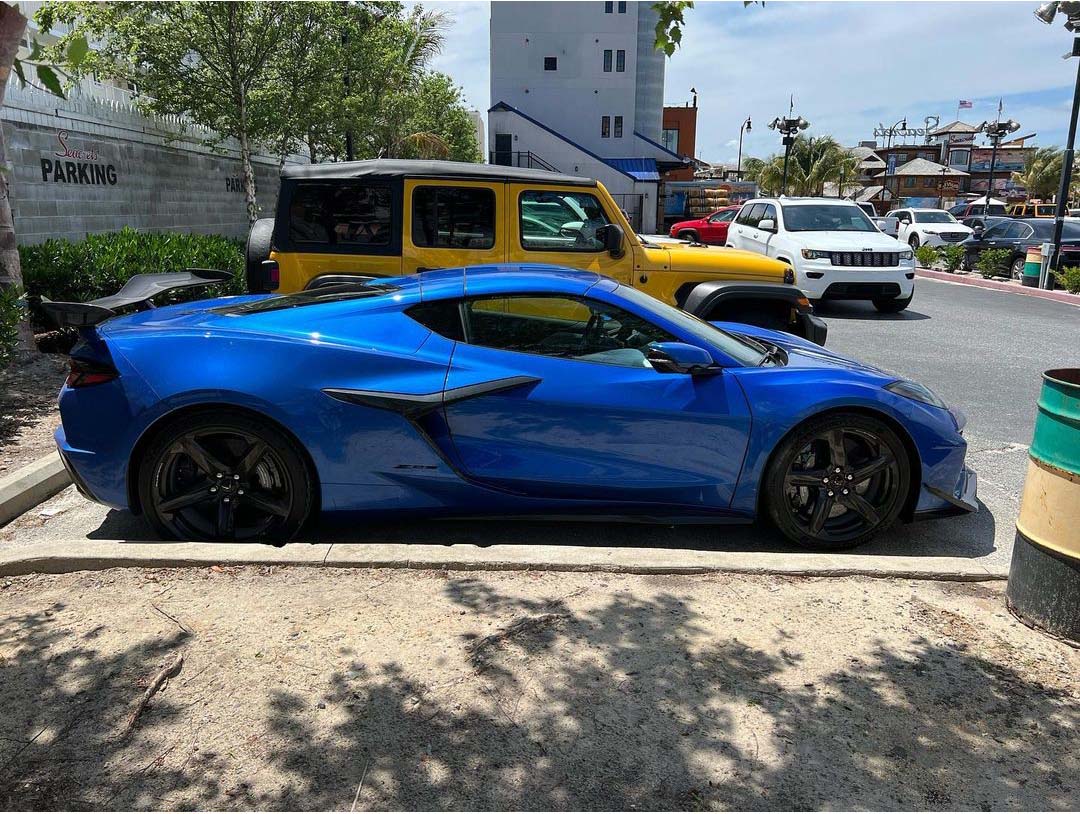 [SPIED] 2023 Corvette Z06 Coupe in Elkhart Lake Blue