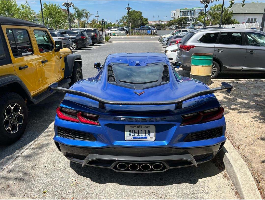 [SPIED] 2023 Corvette Z06 Coupe in Elkhart Lake Blue