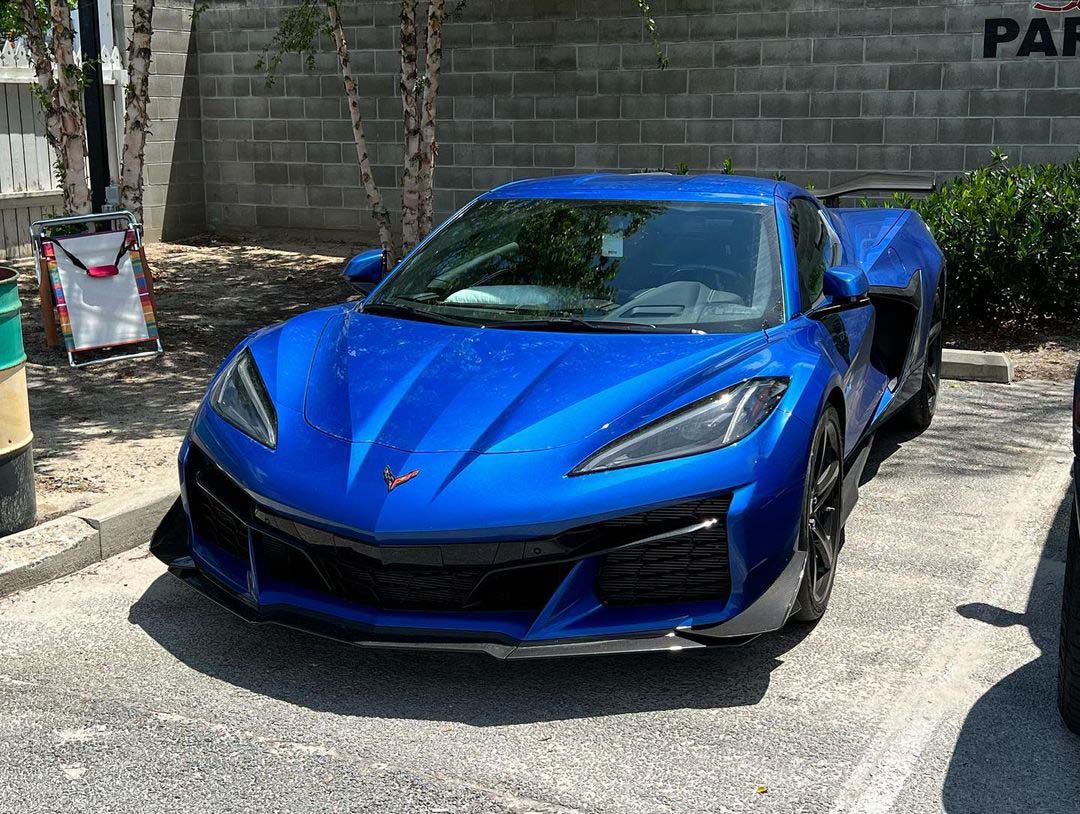 [SPIED] 2023 Corvette Z06 Coupe in Elkhart Lake Blue