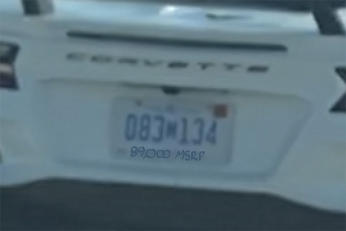 [PIC] Corvette Enthusiast Has a Bit Fun While Waiting for the Z06s MSRP to be Released