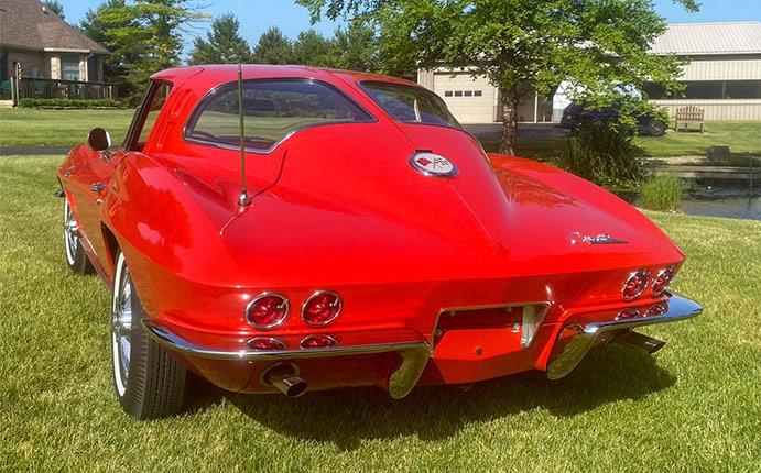 1963 Red/Red Corvette Split Window Fuelie Coupe