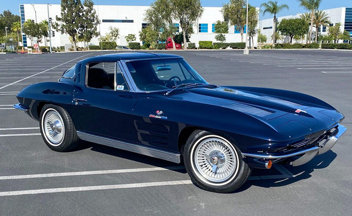1963 Blue/Blue Corvette Split Window Fuelie Coupe