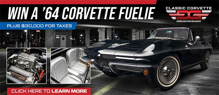 Win a 1964 Black/Silver Corvette Fuelie with Double Tickets for CorvetteBlogger Readers