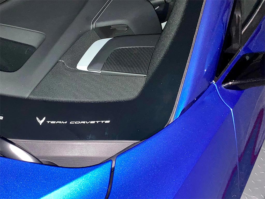 Colorizing 'Team Corvette' on your C8 Corvette's Windshield