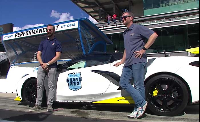 [VIDEO] Dale Jr Takes James Hinchcliffe for a Ride in the Corvette Pace Car on the IMS Road Course