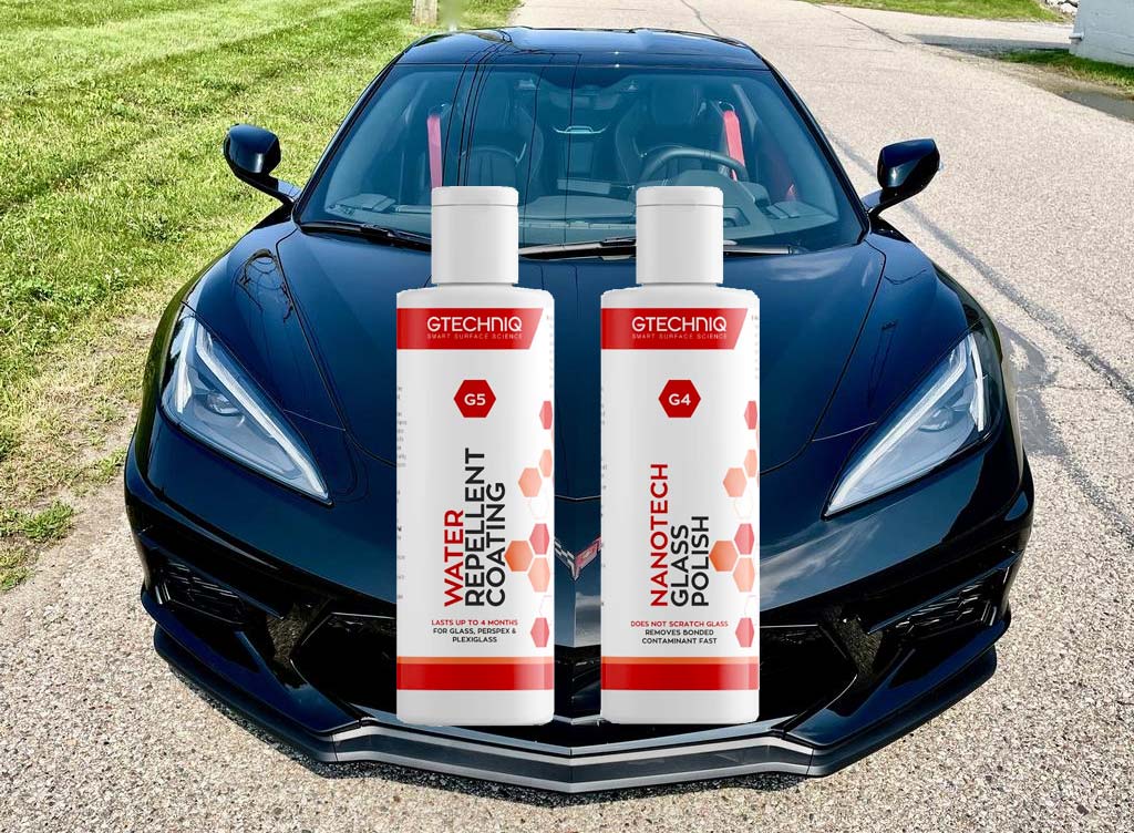 GTECHNIQ's Glass Cleaning Kit Adds Maximum Water Repellency to Your Corvette's Windows