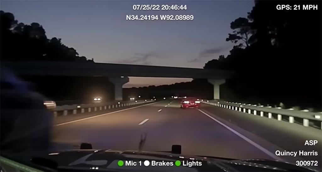[VIDEO] Arkansas State Police Chase Down Son Driving His Dad's Corvette
