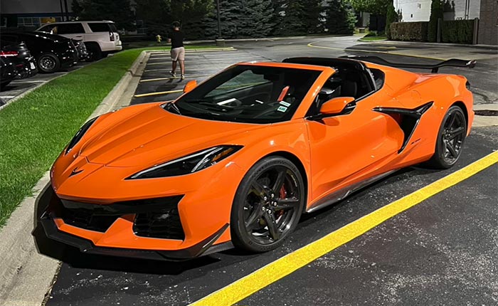 [SPIED] Nice Idle Sound from 2023 Corvette Z06 with Z07 in Amplify Orange