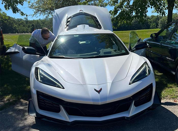 [SPIED] 2023 Corvette Z06 70th Anniversary Edition in White Pearl Metallic