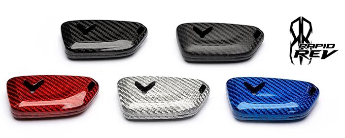 C8 Carbon Fiber Key Fob Cover